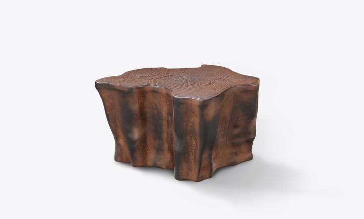 Eden Ceramic Dark Brown Side Table