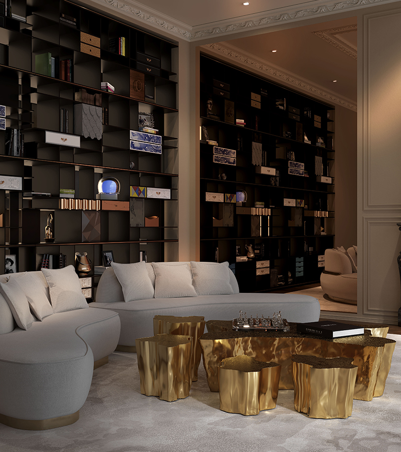 Eden Series Black Contemporary Center Table
