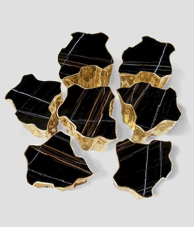 Eden Series Black Contemporary Center Table