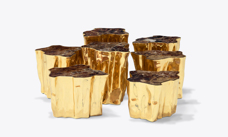 Eden Series Brown Contemporary Center Table