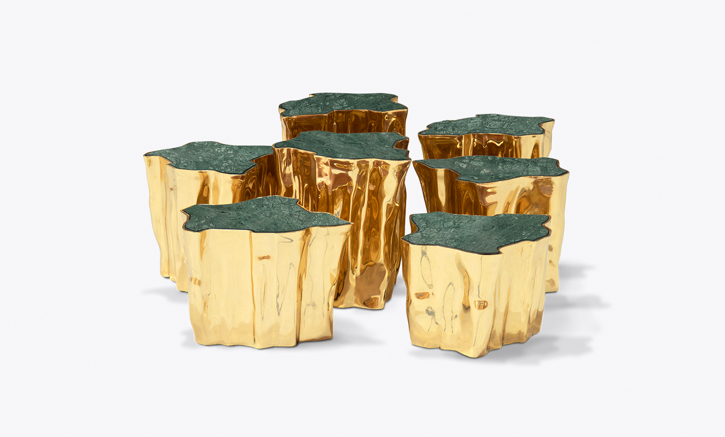 Eden Series Green Contemporary Center Table