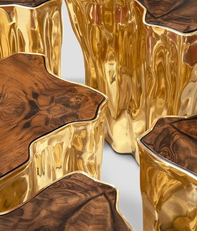 Eden Series Walnut Contemporary Center Table