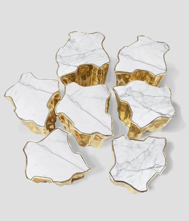 Eden Series White Contemporary Center Table
