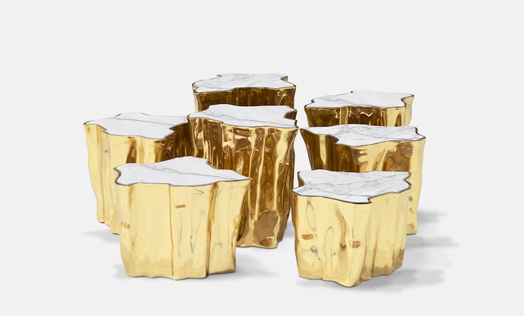 Eden Series White Contemporary Center Table