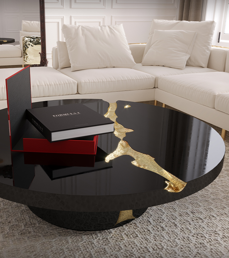Empire Walnut Contemporary Center Table