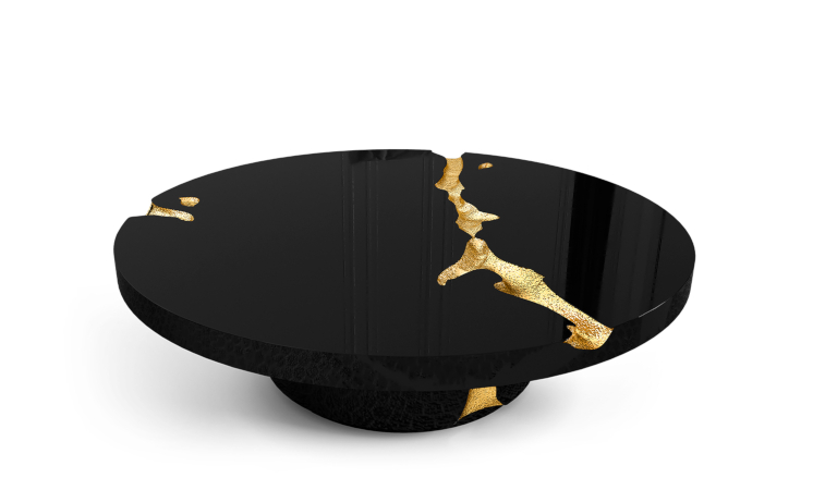 Empire Walnut Contemporary Center Table