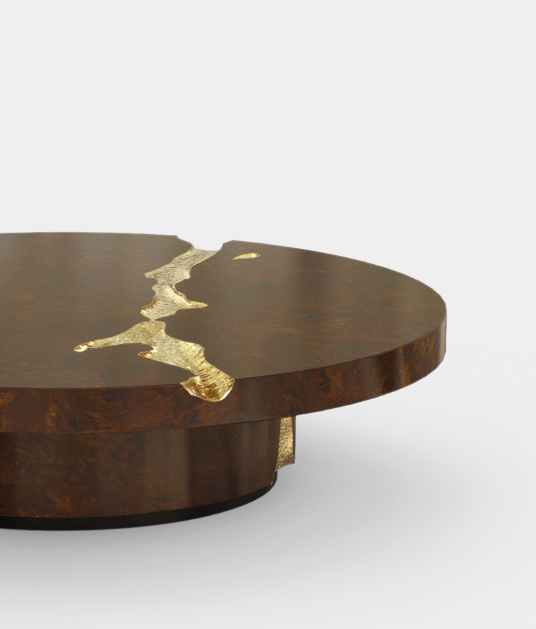 Empire Walnut Contemporary Center Table