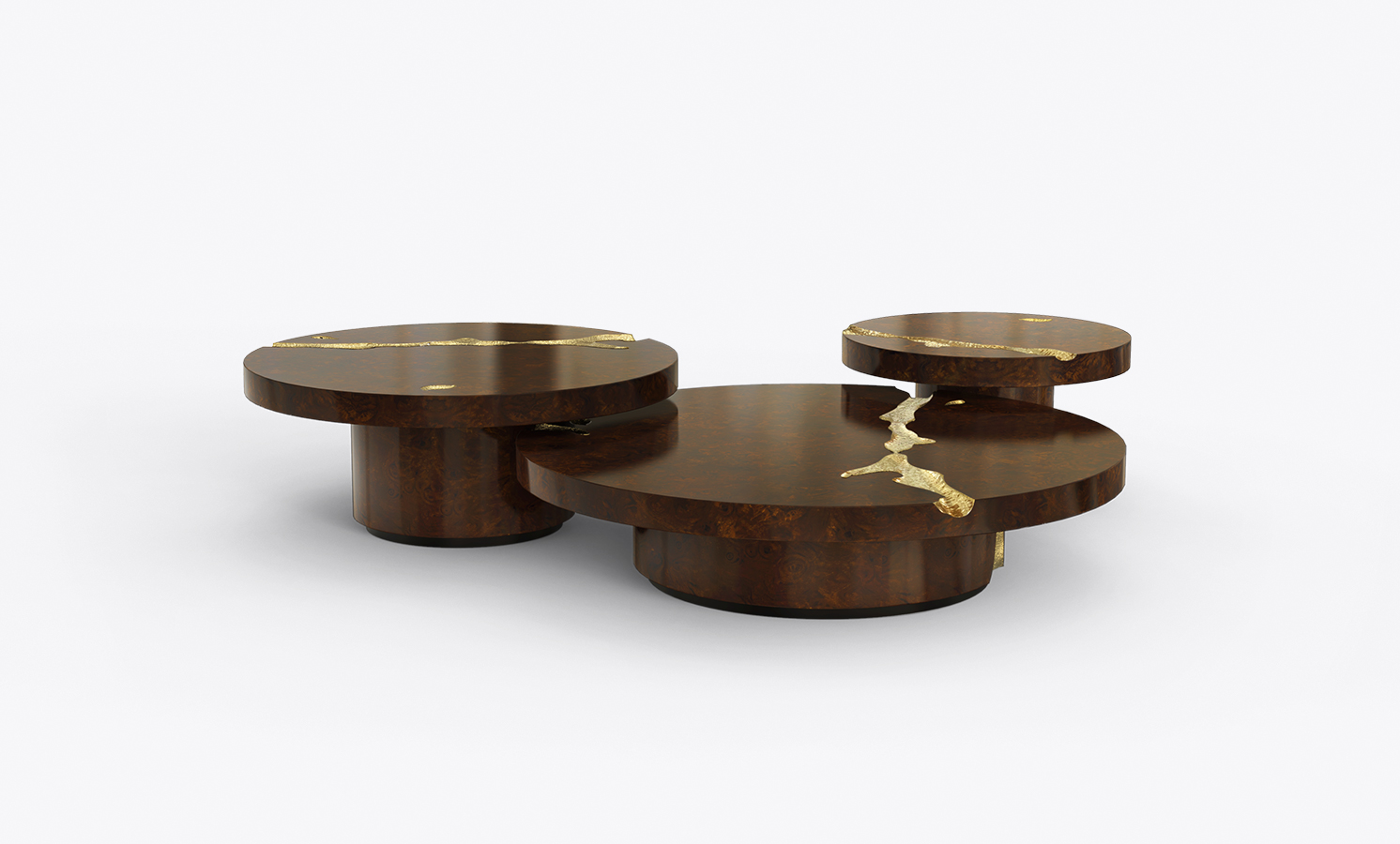 Empire Walnut Contemporary Center Table