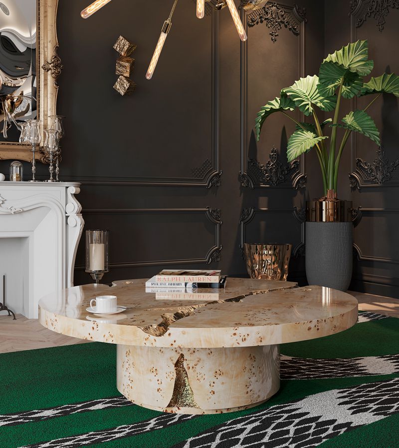 Empire Poplar Root Center Table