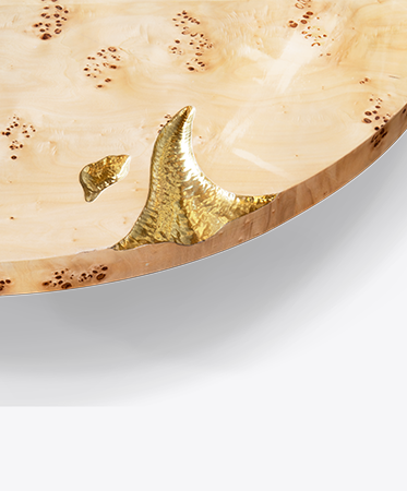 Empire Poplar Root Center Table