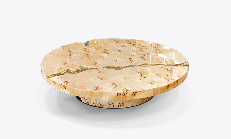 Empire Poplar Root Center Table