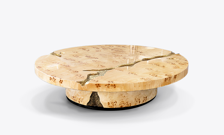 Empire Poplar Root Center Table