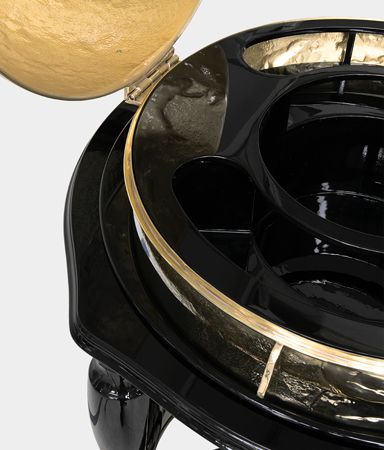 Equator Gold Luxury Bar Cabinet