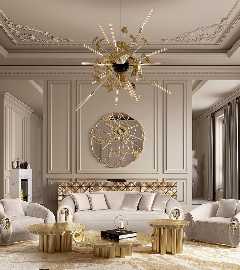 Eden Series White Contemporary Center Table