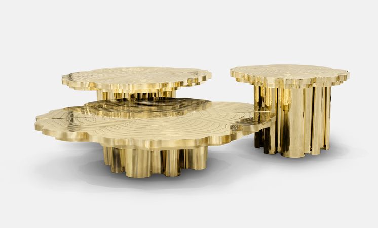 Eden Series White Contemporary Center Table