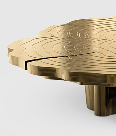 Eden Series White Contemporary Center Table