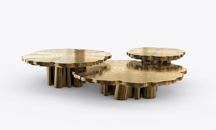 Eden Series White Contemporary Center Table