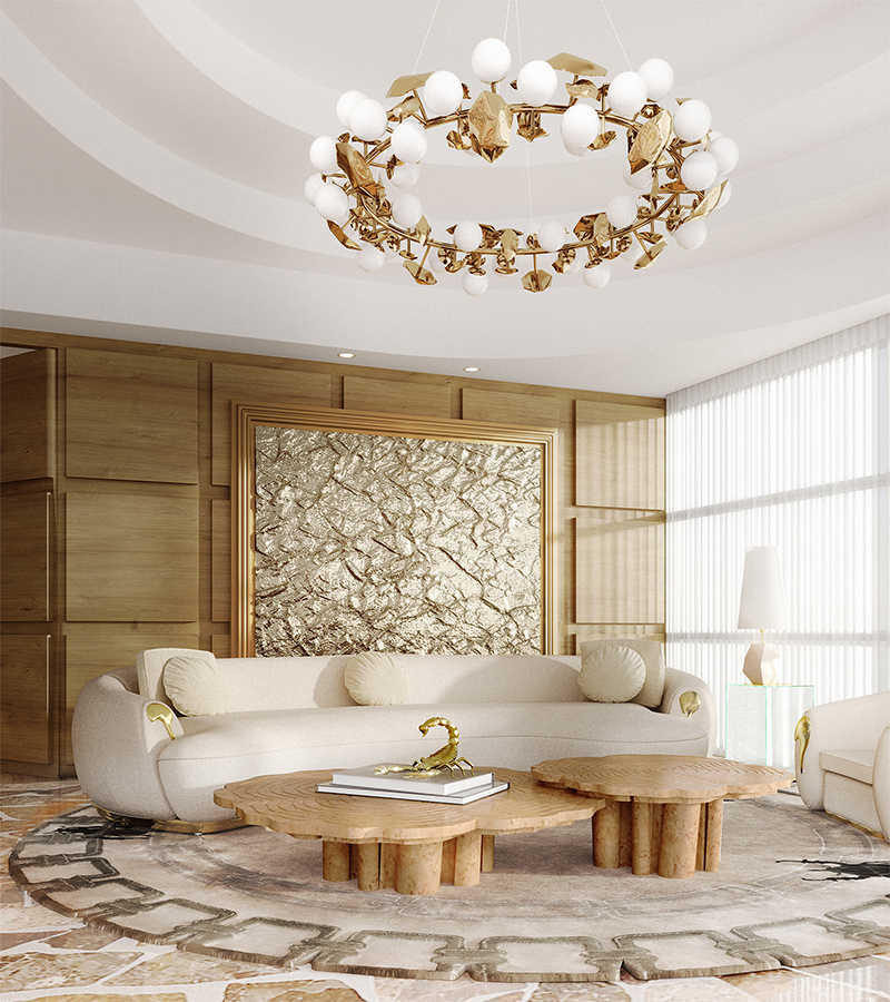 Eden Series White Contemporary Center Table