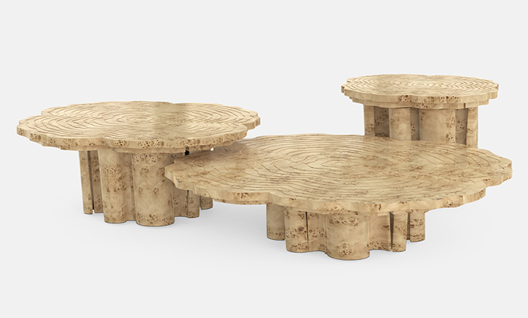 Eden Series White Contemporary Center Table