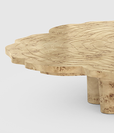 Eden Series White Contemporary Center Table