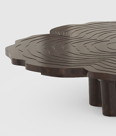 Eden Series White Contemporary Center Table