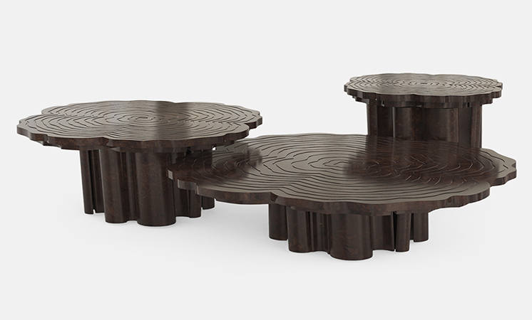 Eden Series White Contemporary Center Table