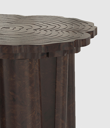 Eden Series White Contemporary Center Table