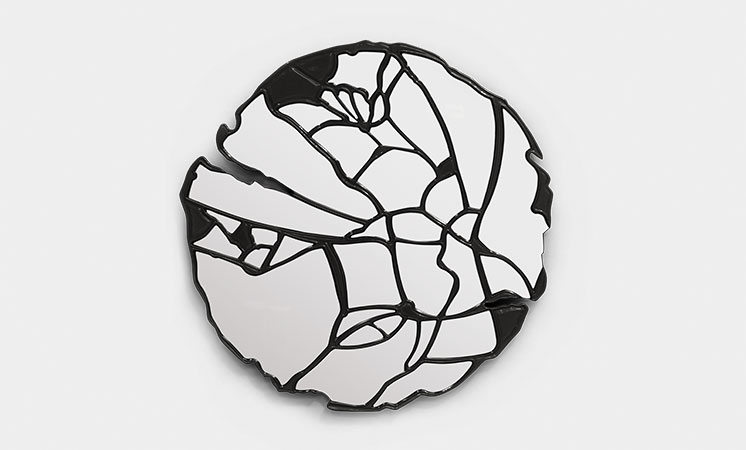 Glance Black Wall Mirror