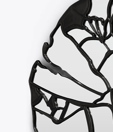 Glance Black Wall Mirror