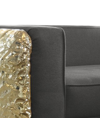 Imperfectio Black Modern Modular Sofa