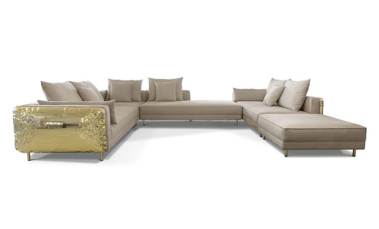 Imperfectio Cream Modern Modular Sofa