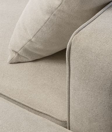 Imperfectio Cream Modern Modular Sofa