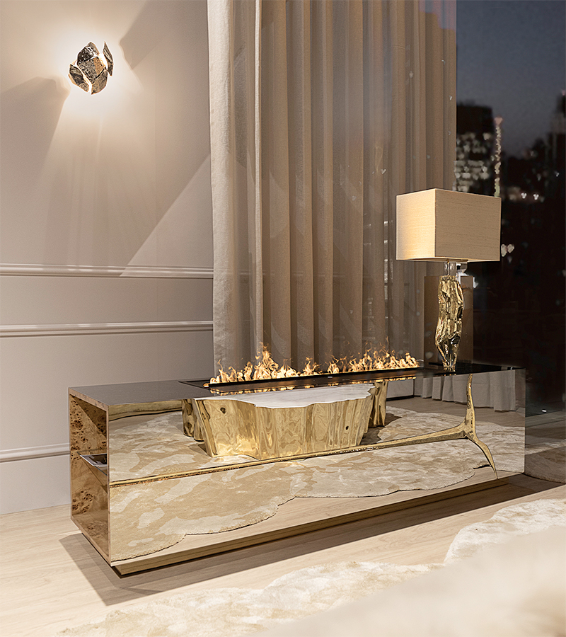 Eden Series White Contemporary Center Table