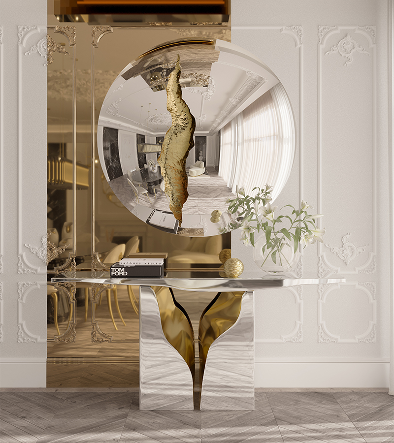 Lapiaz Round Mirror