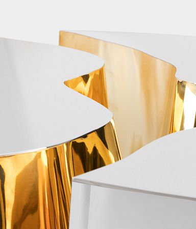 Lapiaz Oval Contemporary Center Table