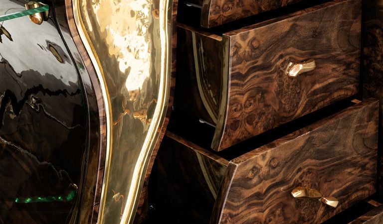 Lapiaz Walnut Contemporary Cabinet