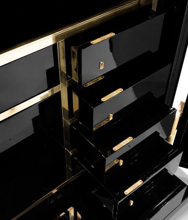Millionaire Black Gold Luxury Safe