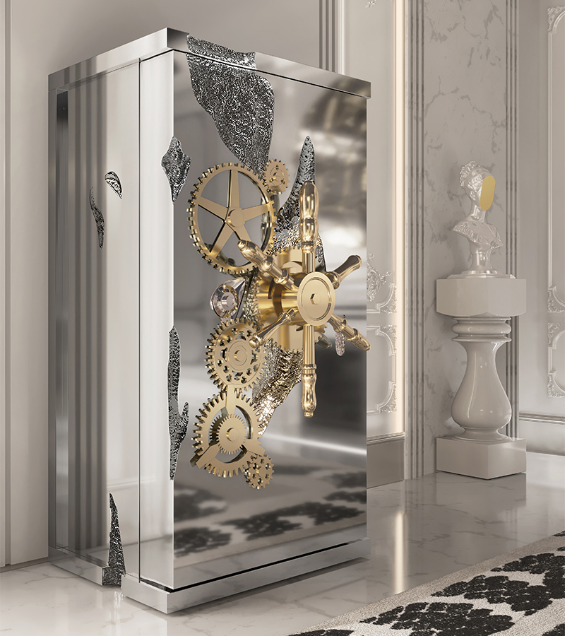 Millionaire Silver Cigar Luxury Safe