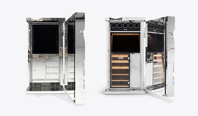 Millionaire Silver Cigar Luxury Safe