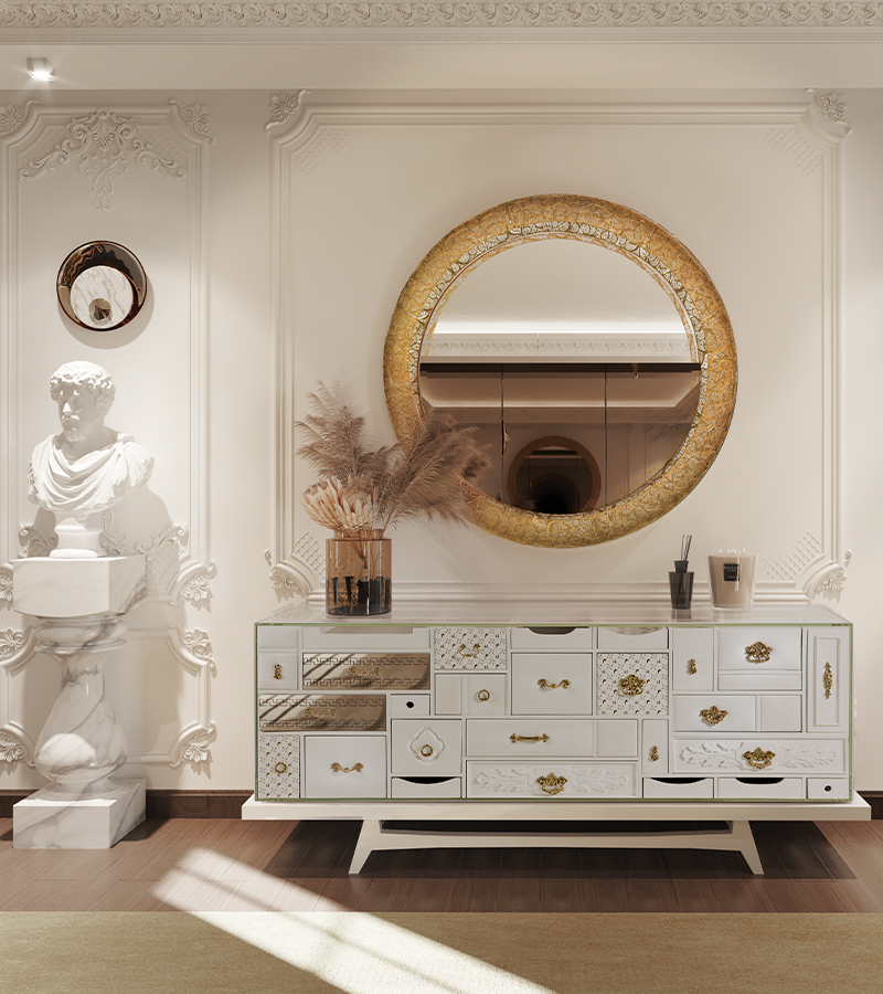 Mondrian White Sideboard