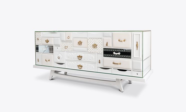 Mondrian White Sideboard