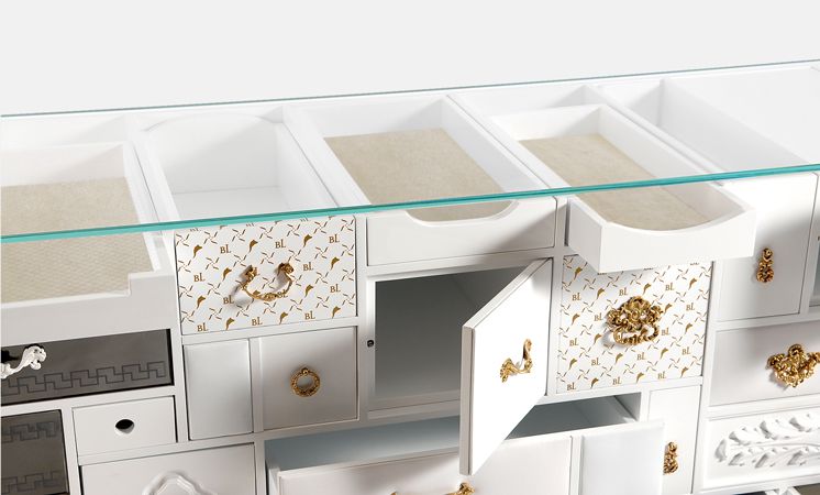 Mondrian White Sideboard
