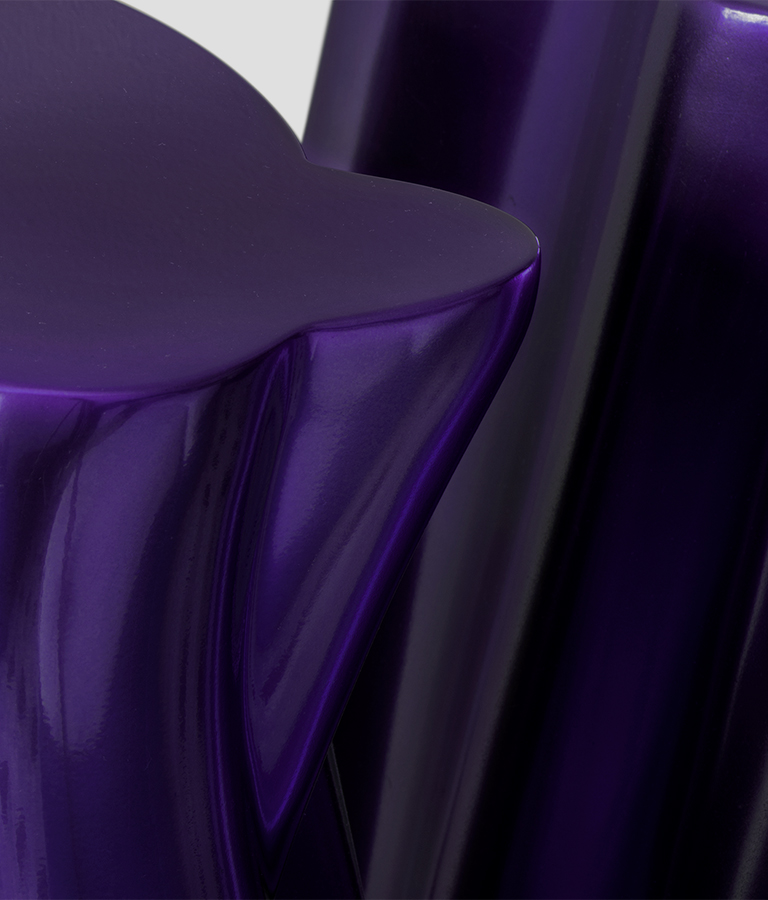Monochrome Purple Contemporary Console