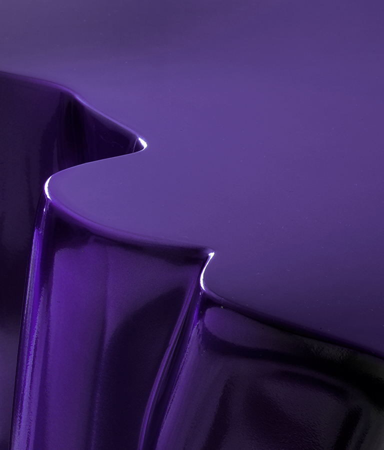 Monochrome Purple Contemporary Console