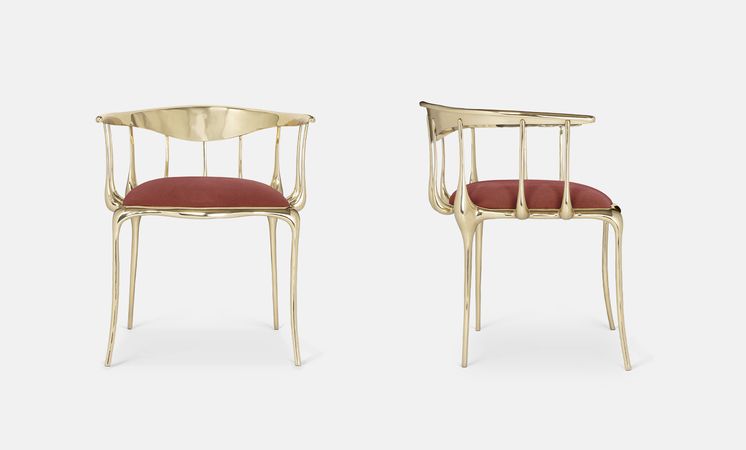 N11 Burgundy Modern Chair
