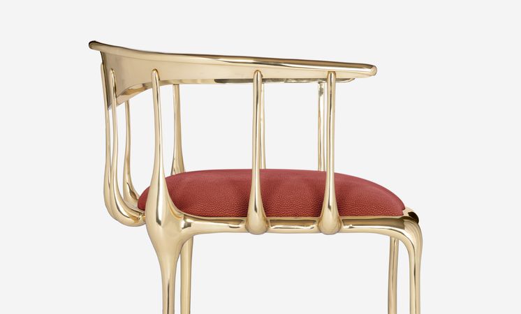 N11 Burgundy Modern Chair