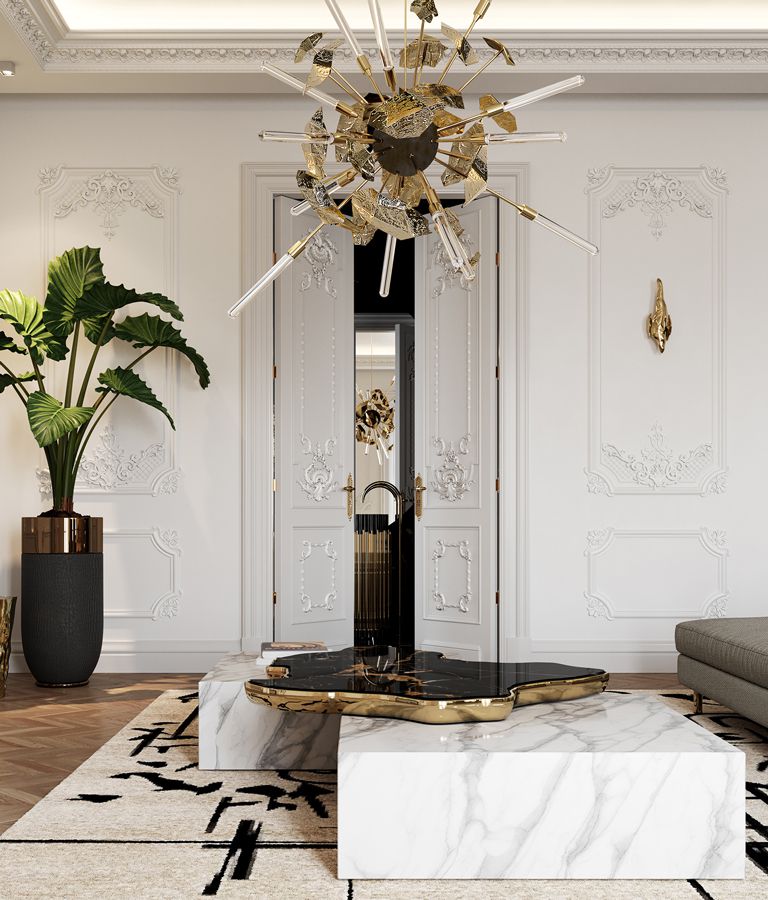 Navarra Black White Center Table