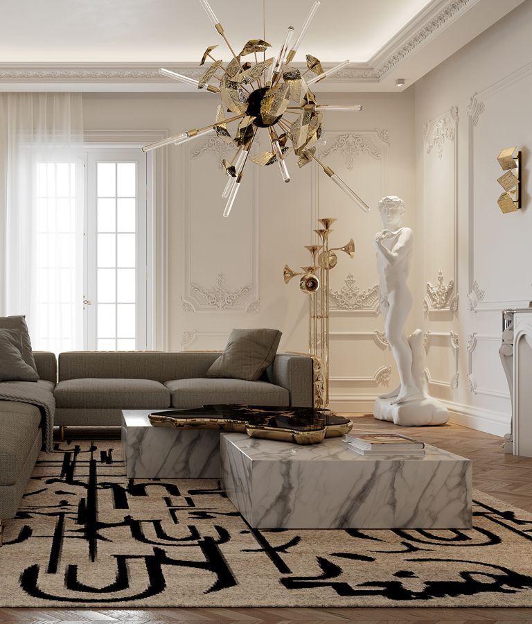 Navarra Black White Center Table