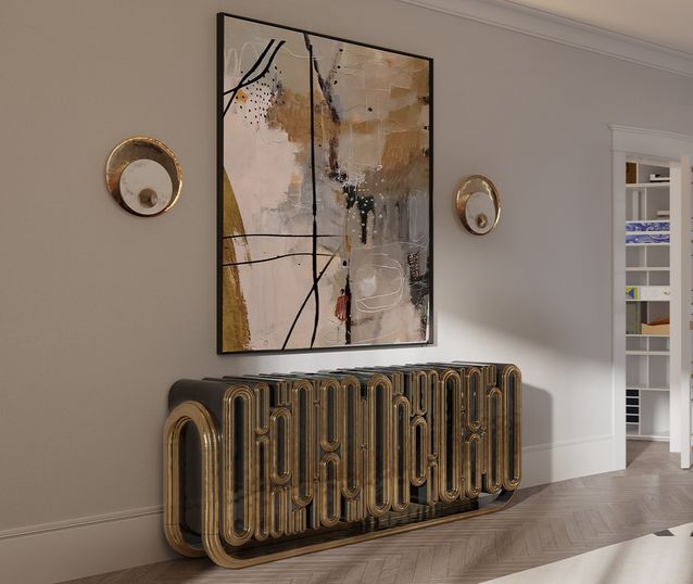Diamond Emerald Luxury Sideboard