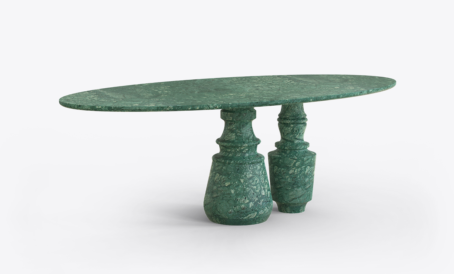 Pietra Oval Guatemala Contemporary Dining Table